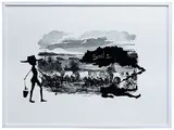 Kara Walker, An Army Train, Lithograph and Screenprint on Paper