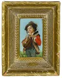 Adriano Cecchi, Miniature, Oil on Board