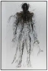 Gérard Eppelé, Figure of Jugement [sic] XIII, Mixed Media Work on Paper