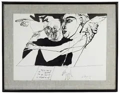 Untitled by Carlos Alonso, Ink on Paper, offered Sep 2020