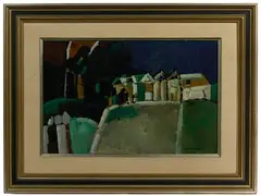 Untitled by Julio Barragán, Oil on Paper Laid on Panel, offered Sep 2020