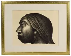 Luis Arenal Bastar, Mujer de Taxco, Lithograph