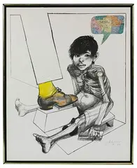 Untitled by Carlos Alonso, Mixed Media Work on Paper, offered Sep 2020