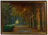 Autumn Morning by Lorenz Griffith, Oil on Board, offered Aug 2020