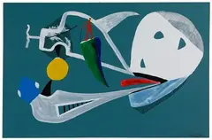 Aborted Desert Trip by Stuart Buehler, Mixed Media on Paper, offered Aug 2020