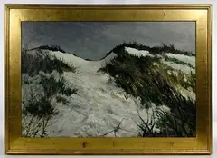 Winter Dune by William N. McClane, Oil on Canvas, offered Aug 2020