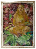 Adrian Moldovan, Girl in Nature, Oil on Canvas