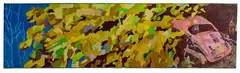 Adrian Moldovan, Foliage Over Car, Oil on Canvas