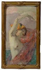 Clovis Cazes, Untitled, Oil on Board
