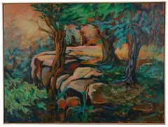 Top of the Dalles by Jean Devaud, Oil on Canvas, offered Jul 2020