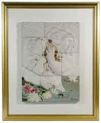 L'Eau by Alvar Suñol Munoz-Ramos, Ceramic Bas Relief, offered Jul 2020