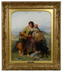 James John Hill, Harvest Children, Oil on Canvas