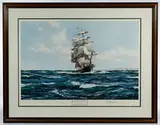 Montague Dawson, Up-channel the Laloo, Lithograph