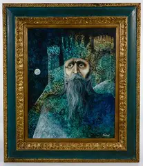 To the Old King by Dan Wuthrich, Oil on Board, offered Apr 2020