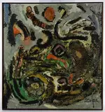 Untitled by E. Michael Zolpe, Encaustic and Oil on Canvas, offered Apr 2020