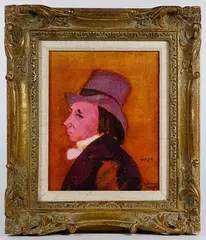 Goya by Gustav Likan, Oil on Canvas Board, offered Apr 2020