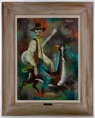 Robert J. Lee, Untitled, Oil on Masonite