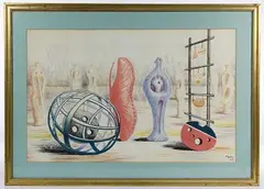 Sculptural Objects by Henry Moore, Lithograph, offered Apr 2020