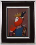 Mihail Chemiakin, Angel in a Mask, Lithograph