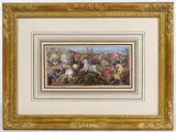 The Battle of the Milvian Bridge by Francesco Allegrini, Gouache on Vellum, offered Feb 2020