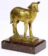 Georges Gardet, Untitled, Bronze Lamb