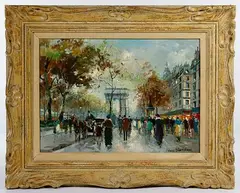 Arc de Triomphe by Antoine Blanchard, oil on canvas, offered Jan 2020