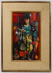 Mário Agostinelli, Untitled, Mixed Media Oil on Board