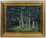 Untitled by Robert Amick, Oil on Board, offered Dec 2019