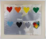 Eight Hearts by Jim Dine, Lithograph, offered Dec 2019