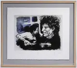 Ronnie Wood, Keith in Voodoo Lounge, Etching