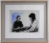 Ronnie Wood, Charlie & Ronnie at Sandymount, Etching