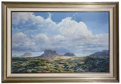 Douglas Oliver, Land of the Big Sun, Acrylic on Canvas