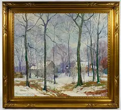 The Farm by Arne Bodholdt, Oil on Canvas, offered Oct 2019