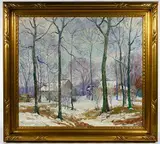 The Farm by Arne Bodholdt, Oil on Canvas, offered Oct 2019
