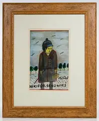 Untitled by Nikifor Krynicki, Watercolor on Paper, offered Oct 2019
