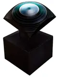 Sea Eye by Laszlo Lukacsi, Glass Sculpture, offered Oct 2019