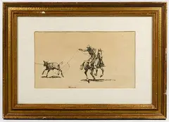 Edward Borein, Pen and, Ink on Paper