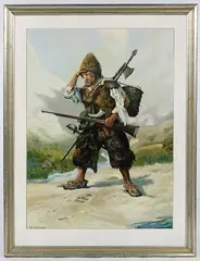 Chester Van Nortwick, Untitled, Oil on Board