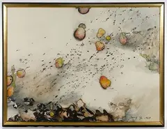 Marlene Tseng Yu, Untitled, Ink and Watercolor on Paper