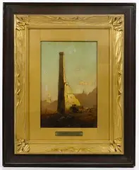 John Francis Murphy, Old Ruins, Oil on Canvas