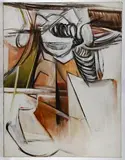 Suspension Throttle III by Ernest Acker-Gherardino, Oil on Canvas, offered Jul 2019