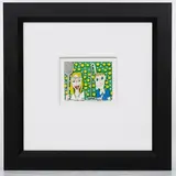 James Rizzi, She Likes Tennis, He Likes Golf, Serigraph