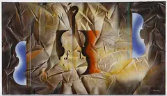 Sonata by Leonardo Nierman, Oil on Canvas, offered Jul 2019