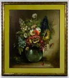 Klaus Clausmeyer, Flowers, Oil on Canvas
