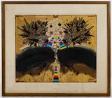 Untitled by Georges Dussau, Mixed Media on Canvas, offered Jul 2019