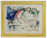 Paysage Bleu by Marc Chagall, Lithograph, offered Jul 2019