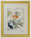 Paris de la Fenetre by Marc Chagall, Lithograph, offered Jul 2019