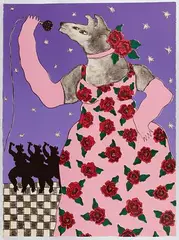 Harry Fonseca, Rose, Lithograph