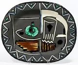 Madoura by Pablo Picasso, Ceramic Plate; ceramic, Madoura edition, offered Jun 2019
