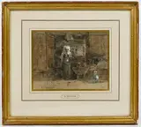 Eugène Louis Boudin, Woman in Kitchen